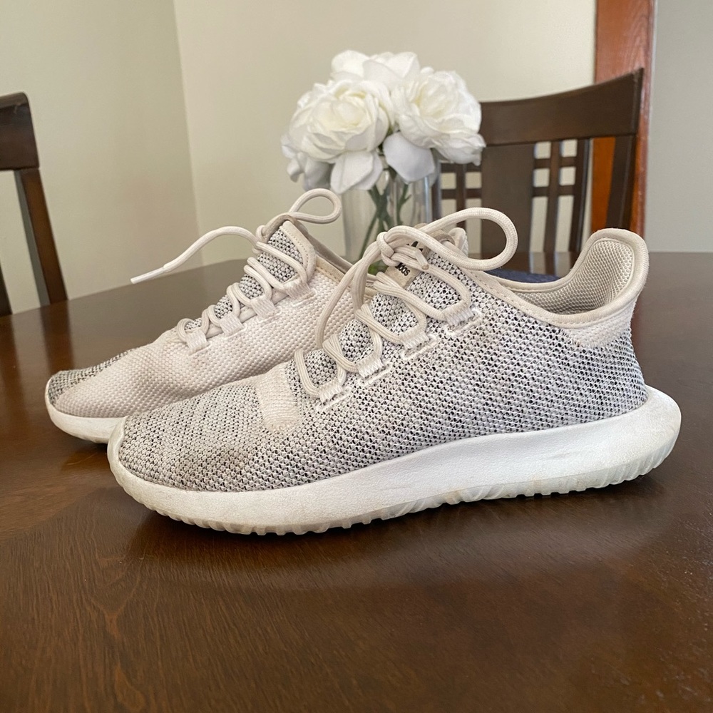 White Adidas Tubular Sneakers